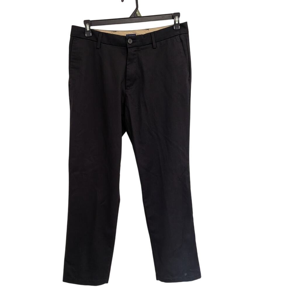 Black Dockers Straight Fit Dress Pants 34x32 Classic Preppy Old Money